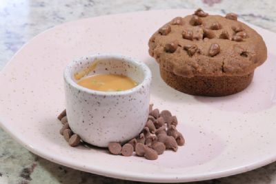Tortinha de cookie de chocolate