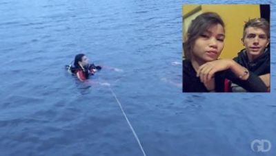 Dois corpos s�o resgatados e mulher continua desaparecida