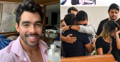 Corpo do cantor Gabriel Diniz � velado em Jo�o Pessoa