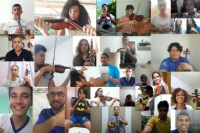 Professores do Instituto Ciranda mant�m aulas de m�sica via WhatsApp