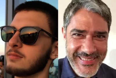Filho de F�tima e Bonner aparece barbudo e f�s falam de semelhan�a com o pai