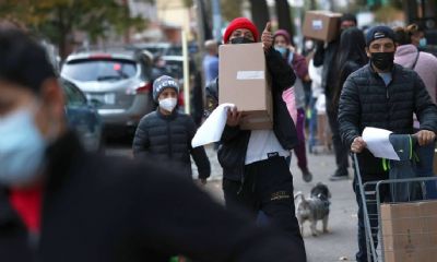 Em Nova York, 1,5 milh�es dependem de doa��es de comida